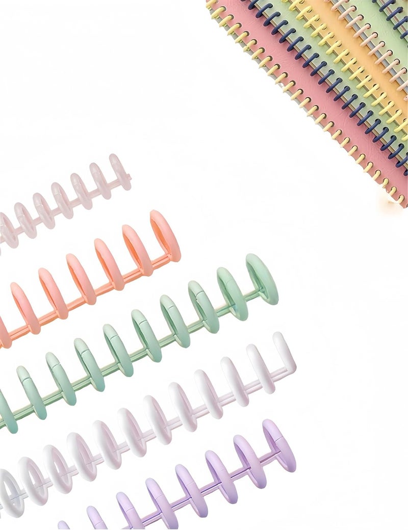 bepisof 10Pack 0.3Inch Plastic 30 Ring Durable Binding Combs,Multicolor Binding Spines Easy to Use Plastic Binding Coils for Document Organization/Office Workers-20-25Sheet Capacity - Image 1